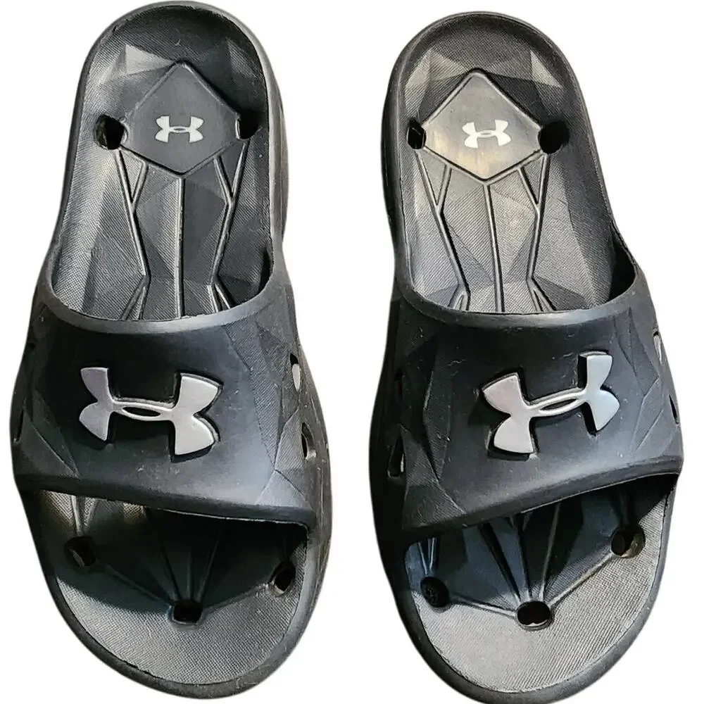Under Armour Locker III Youth Slide Sandals Size 3B
